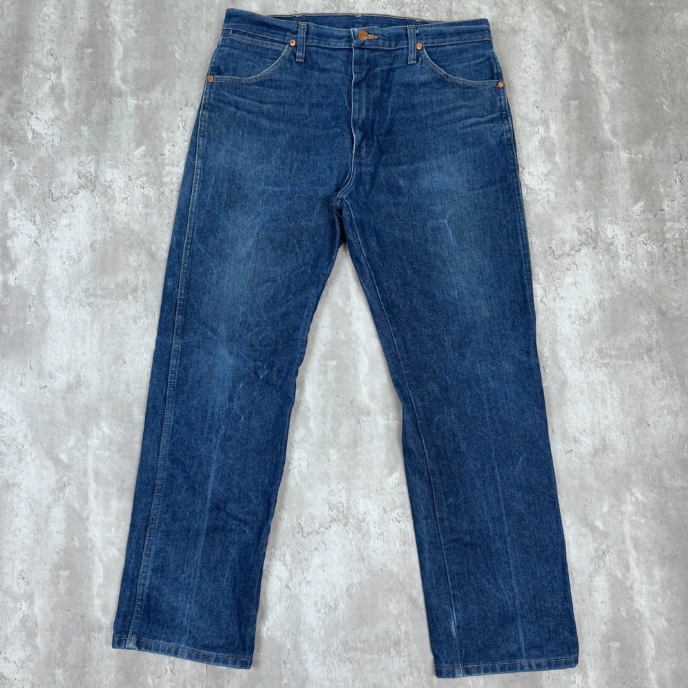 Wrangler‎ Jeans Mens 36x30 Denim Cowboy Cut Relaxed Fit Dark Wash 13WMZ Y2K